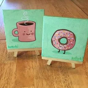 Coffee & Doughnut Original Art