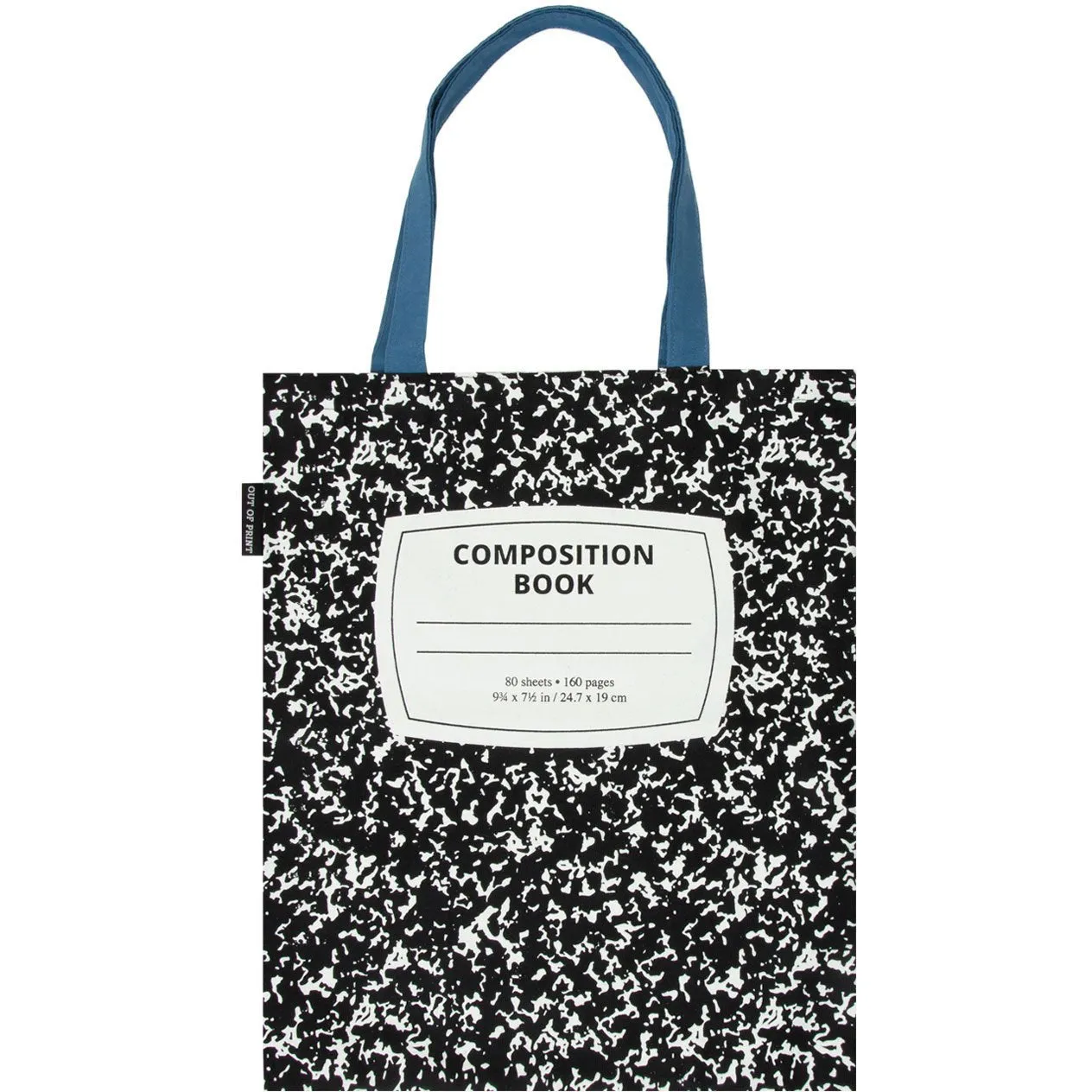 Composition Book Canvas Tote