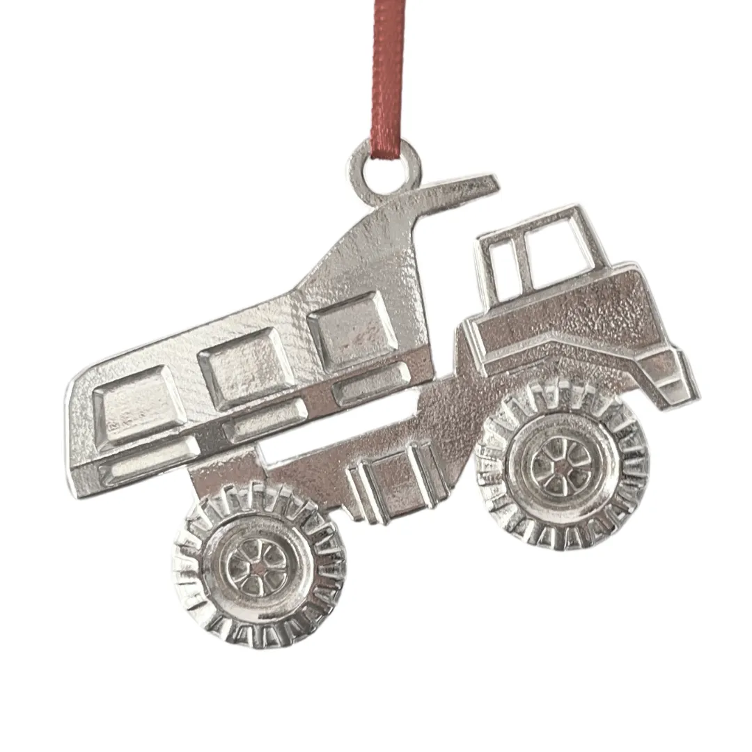 Construction Gifts - Dump Truck - Backhoe - Tool Bag - Construction Vehicle Ornaments