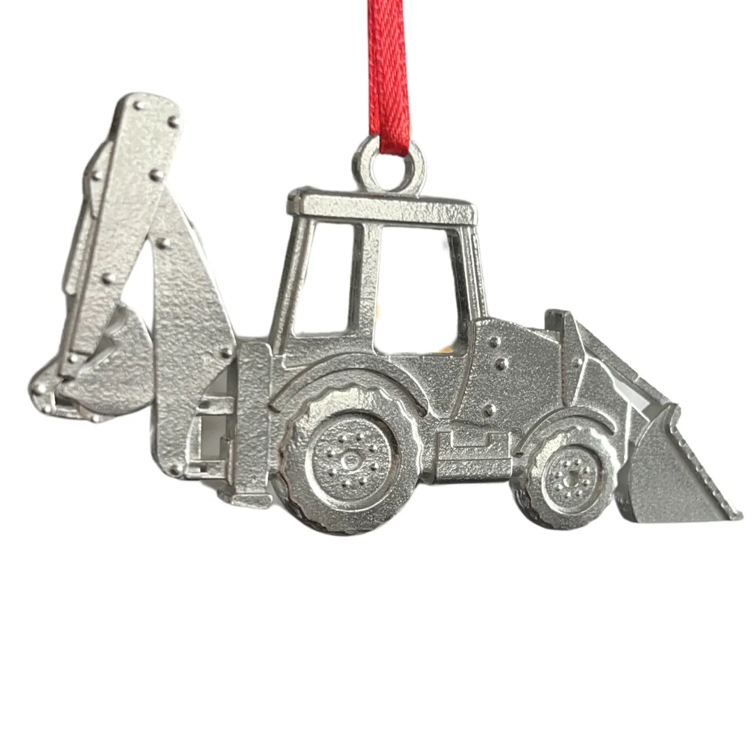 Construction Gifts - Dump Truck - Backhoe - Tool Bag - Construction Vehicle Ornaments