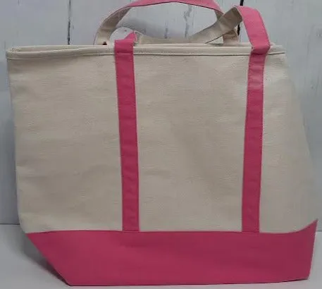 Cotton Canvas Bag-Hot Pink-m733vl