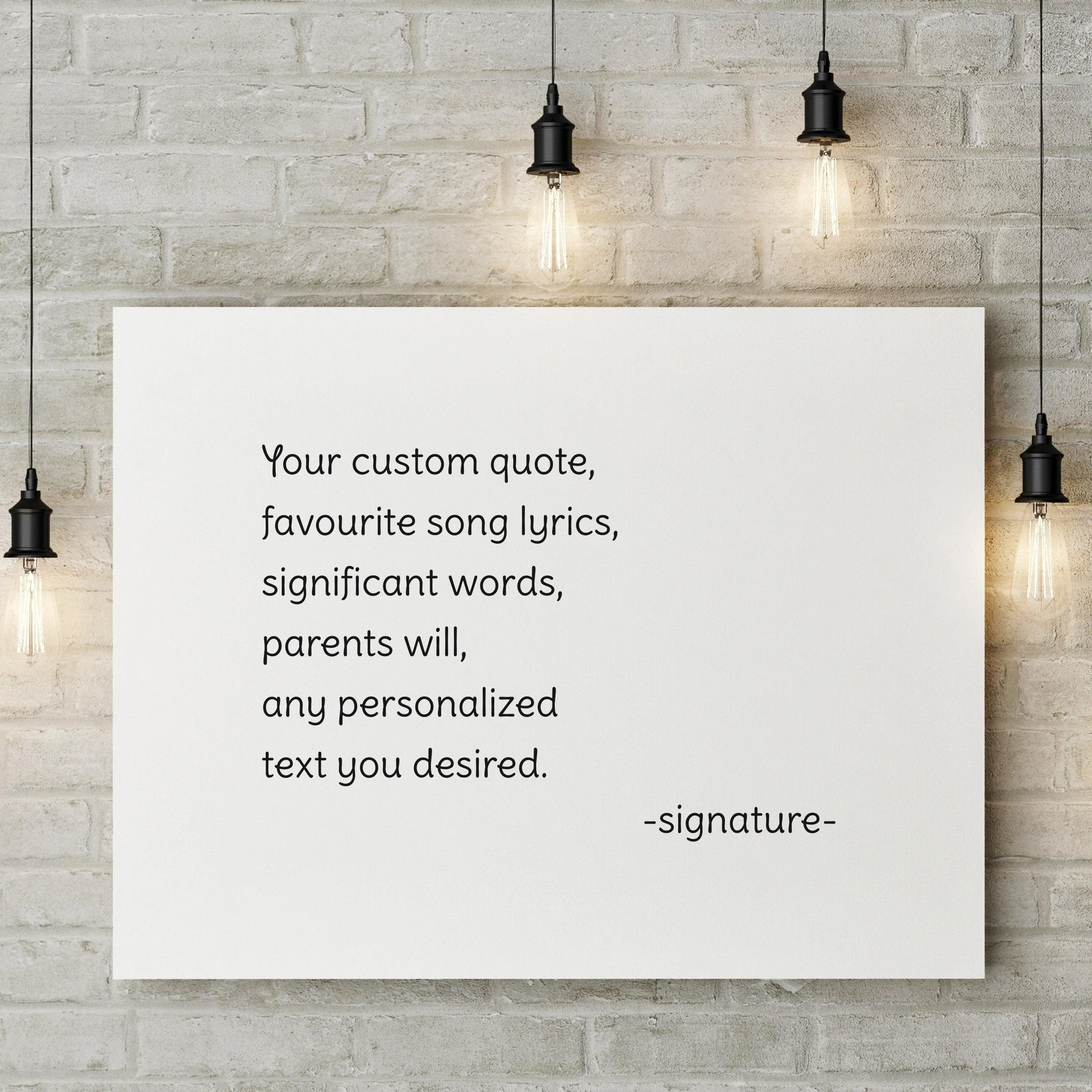 Customized Inspirational Canvas Artwork - Unique Motivational Masterpiece