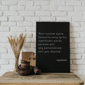 Customized Inspirational Canvas Artwork - Unique Motivational Masterpiece