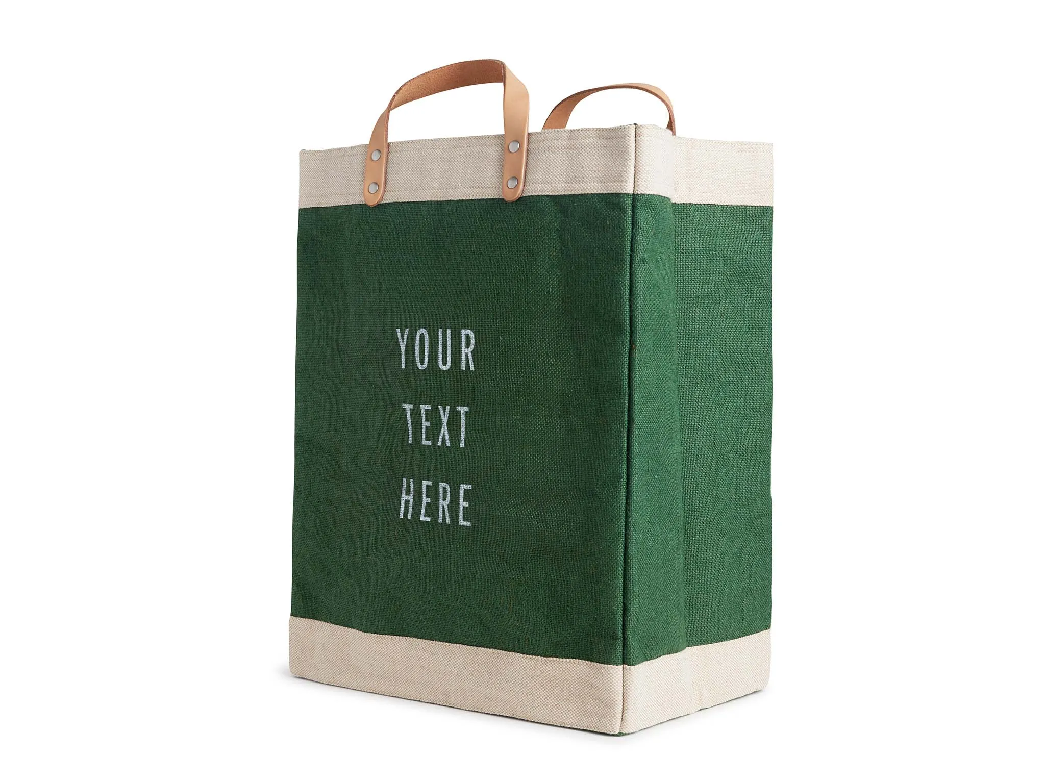 Customized Market Bag in Field Green - Wholesale