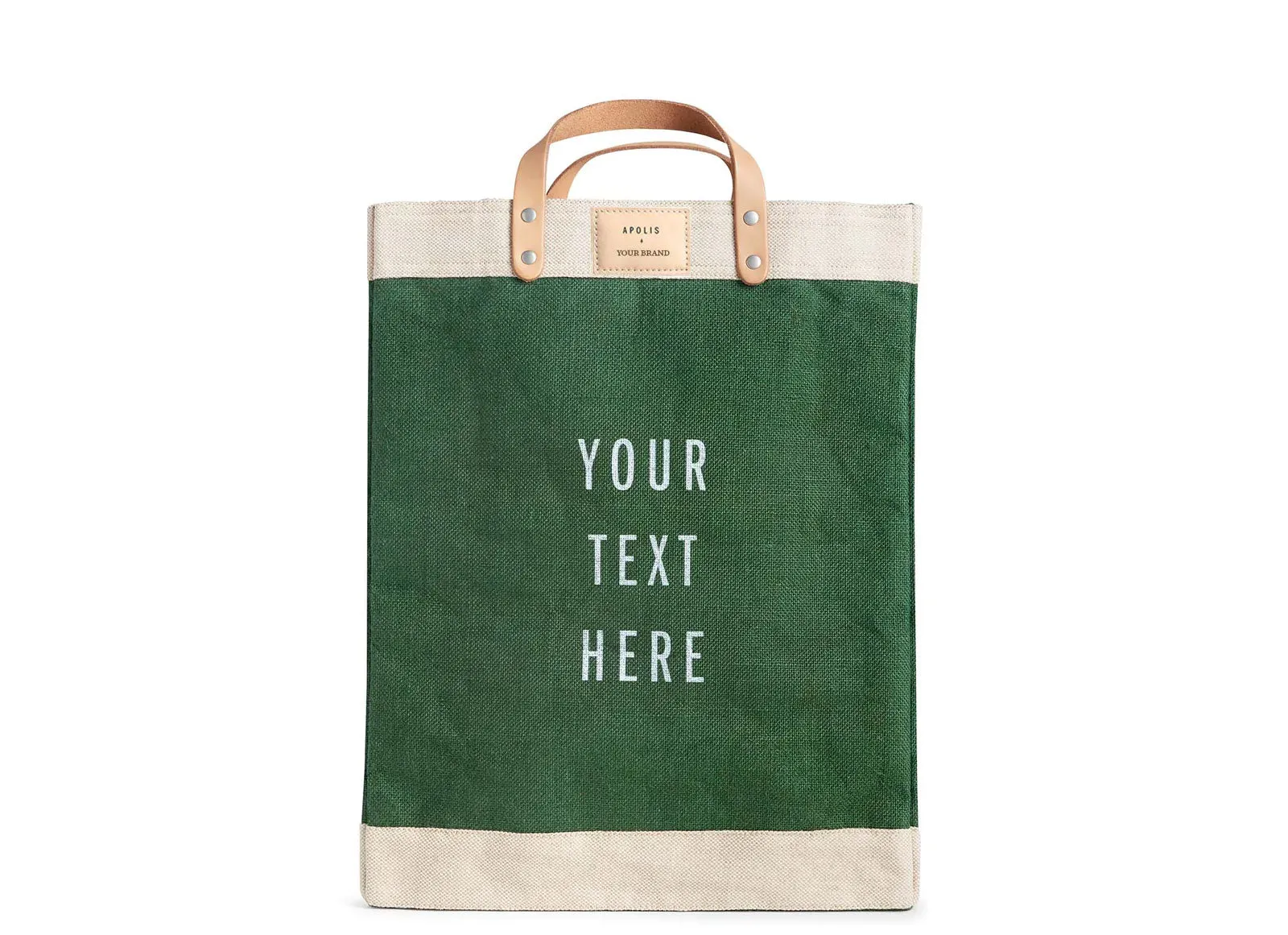 Customized Market Bag in Field Green - Wholesale