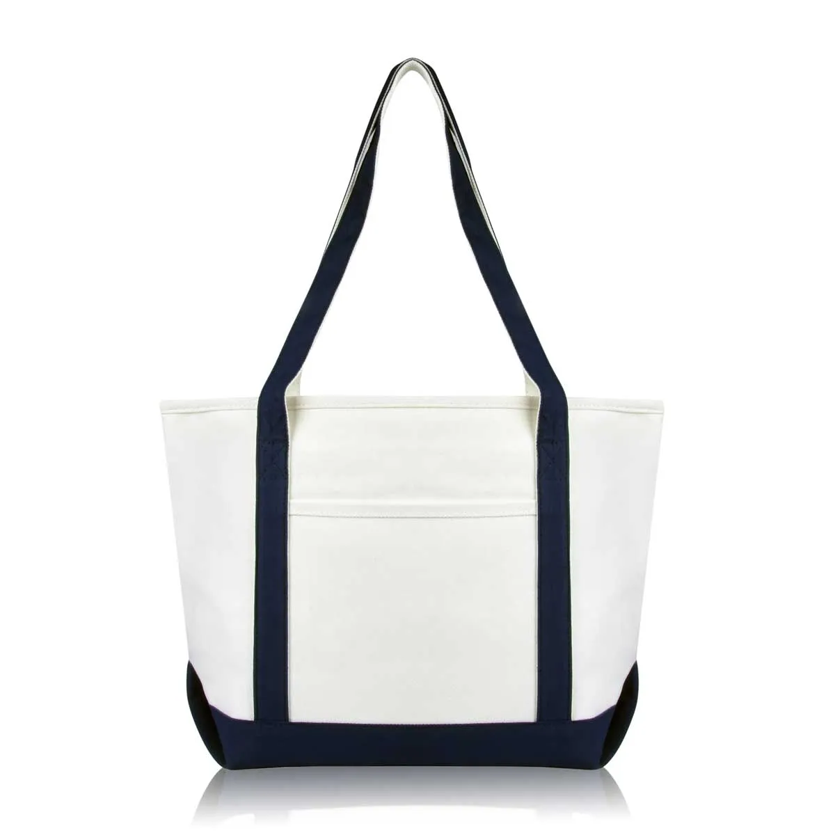 Dalix  Daily Shoulder Tote Bag Premium Cotton Canvas