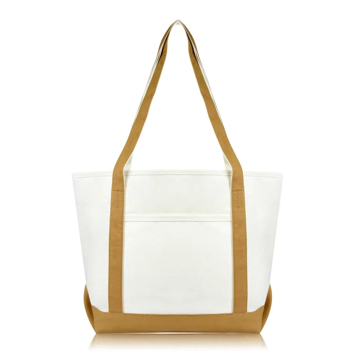 Dalix  Daily Shoulder Tote Bag Premium Cotton Canvas