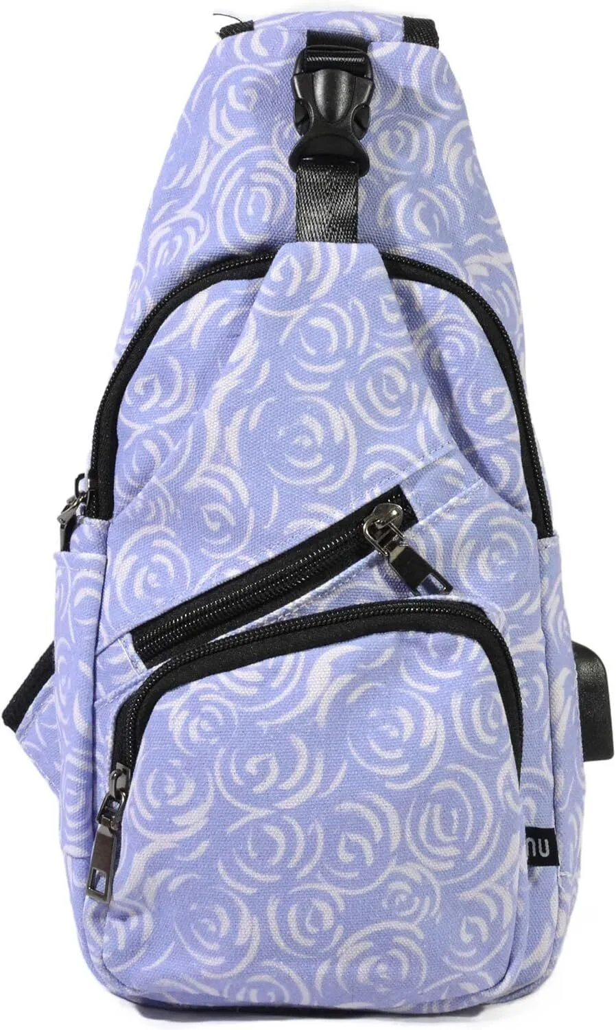 Daypack Nupouch Antitheft Charging Connector Large Lilac Swirl 50249