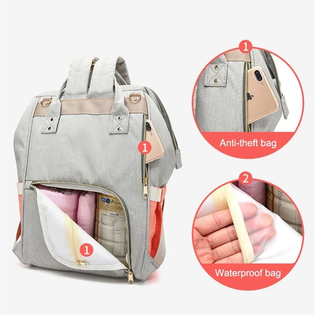 Deluxe Mommy Diaper Backpack