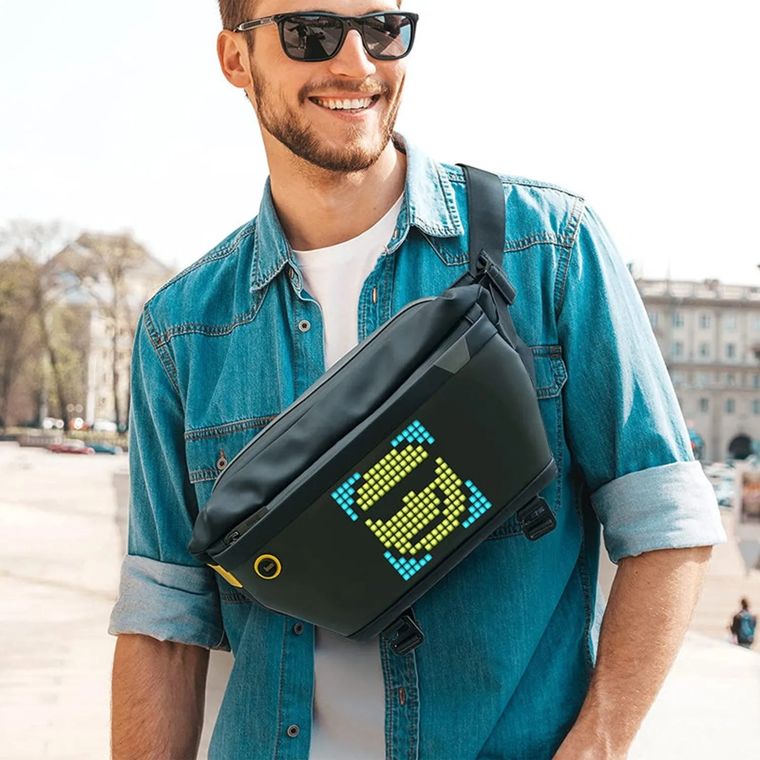 Divoom Pixoo Sling Bag with Pixel Art Display