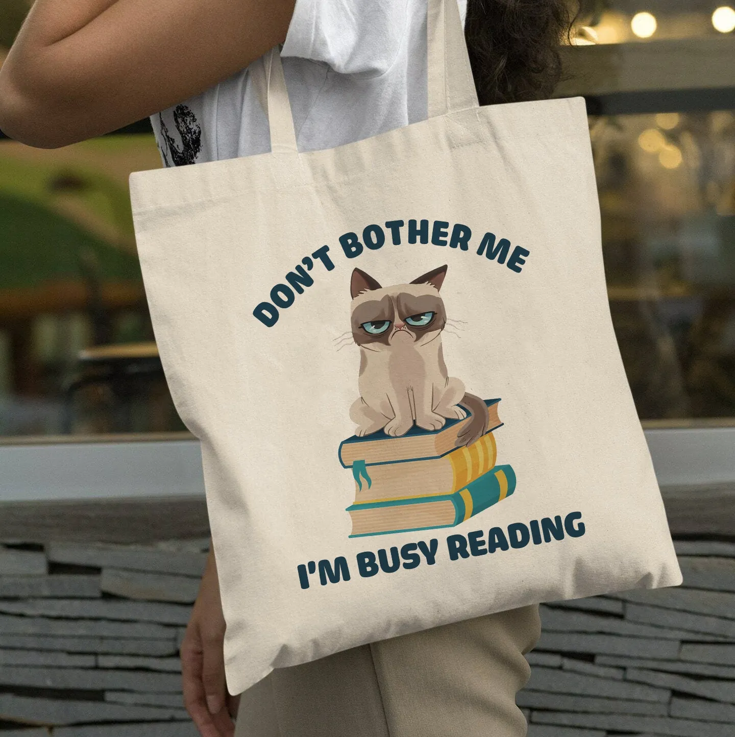 Don't Bother Me I'm Busy Reading Book Lovers Gift TBW41