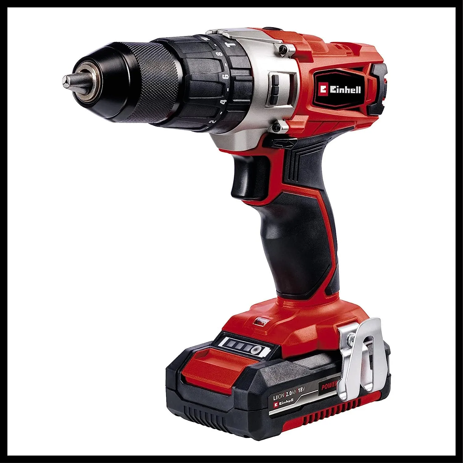 Einhell Power X-Change 18V Cordless Drill And Impact Driver Set With 2 x Batteries, Charger And Storage Bag