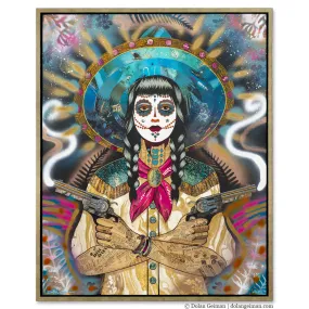 EMBELLISHED FOOL'S GOLD (MIDNIGHT) canvas print with float frame