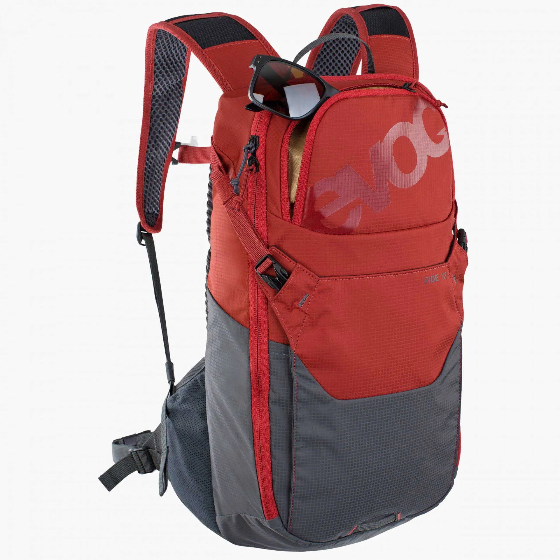 EVOC Ride 12 Hydration Bag Chili Red/Carbon Grey