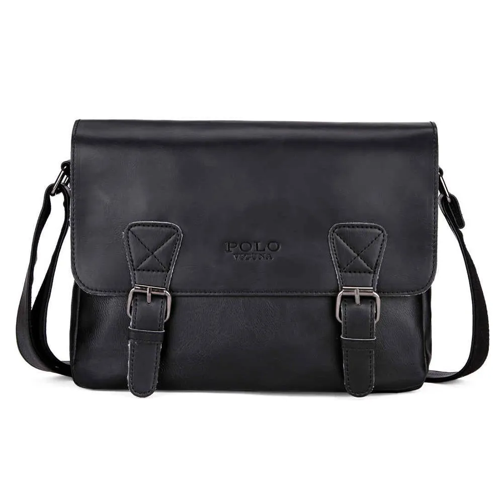 Fashion Leather Men Satchel Shoulder Bag