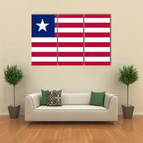 Flag Of Liberia Canvas Wall Art