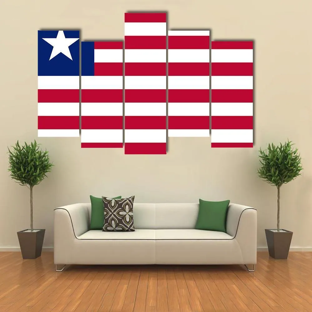 Flag Of Liberia Canvas Wall Art