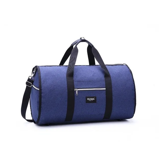 Foldable Men Duffle Bags with Suits Compartment