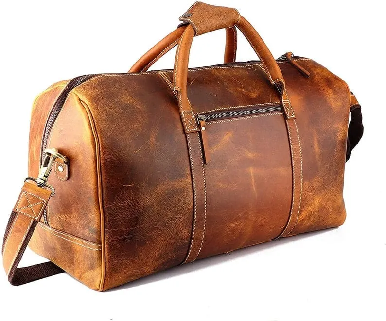 Full Grain Leather Duffle Bag