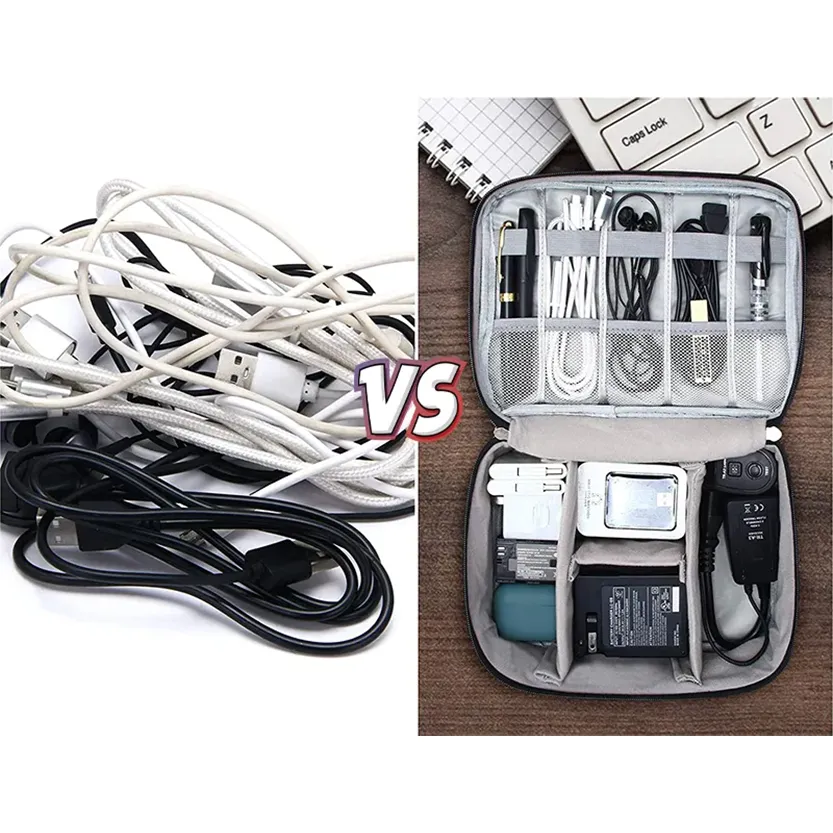 Funki Buys | Bags | Cable Storage Bag | Large Cable Organizer