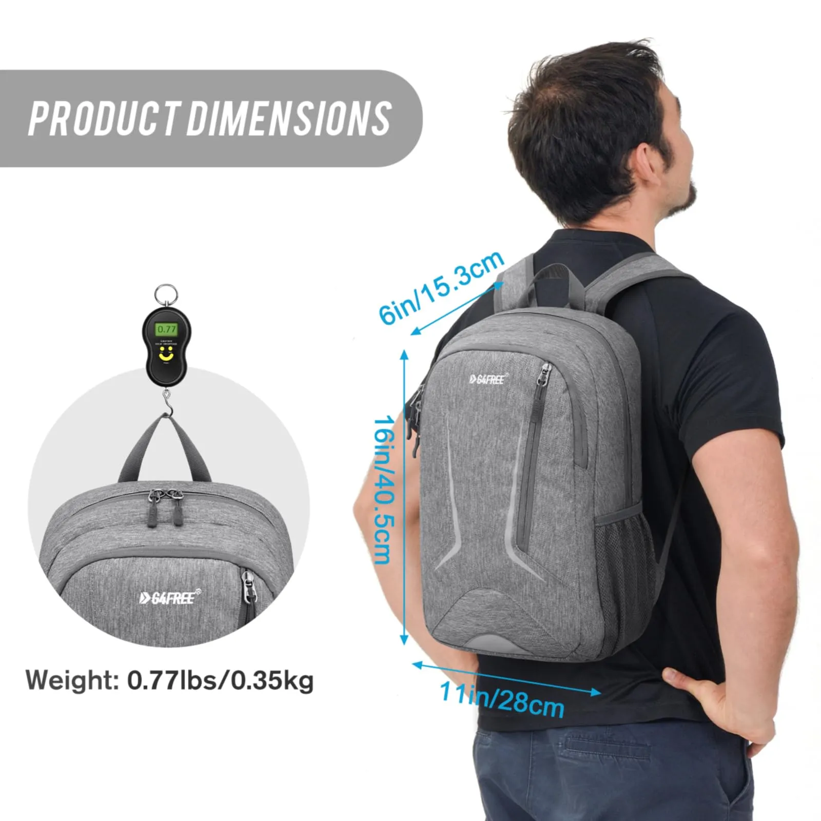 G4Free 16L Small Hiking Backpack