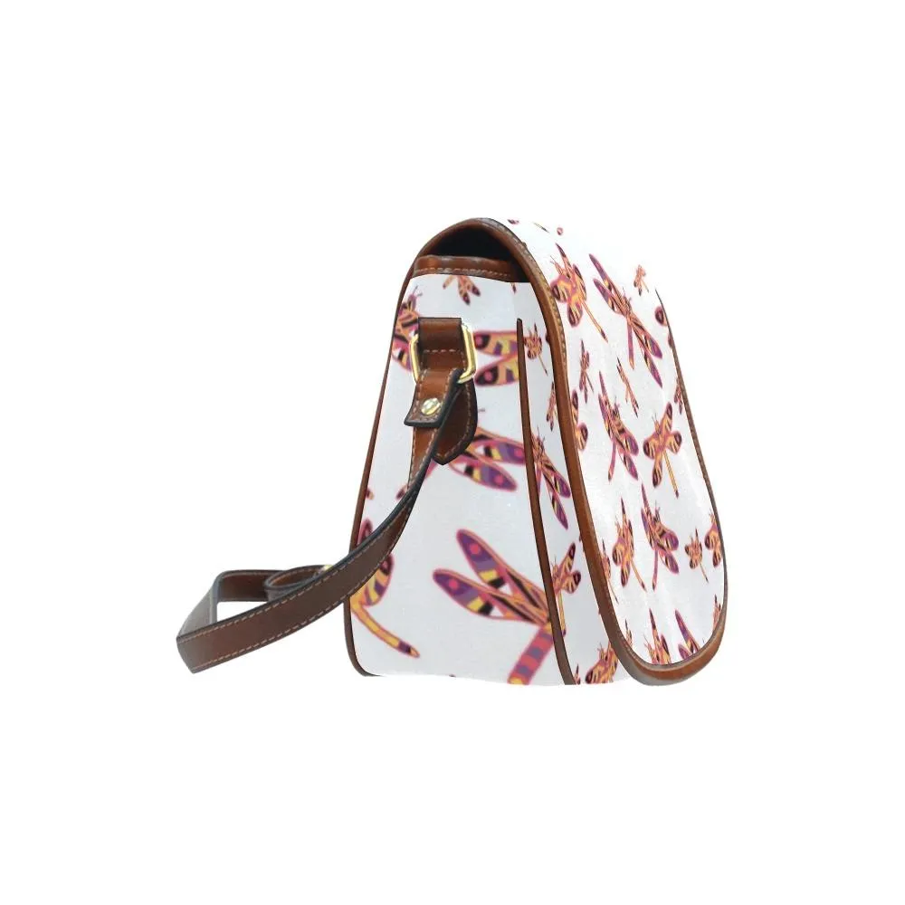 Gathering White Saddle Bag/Large