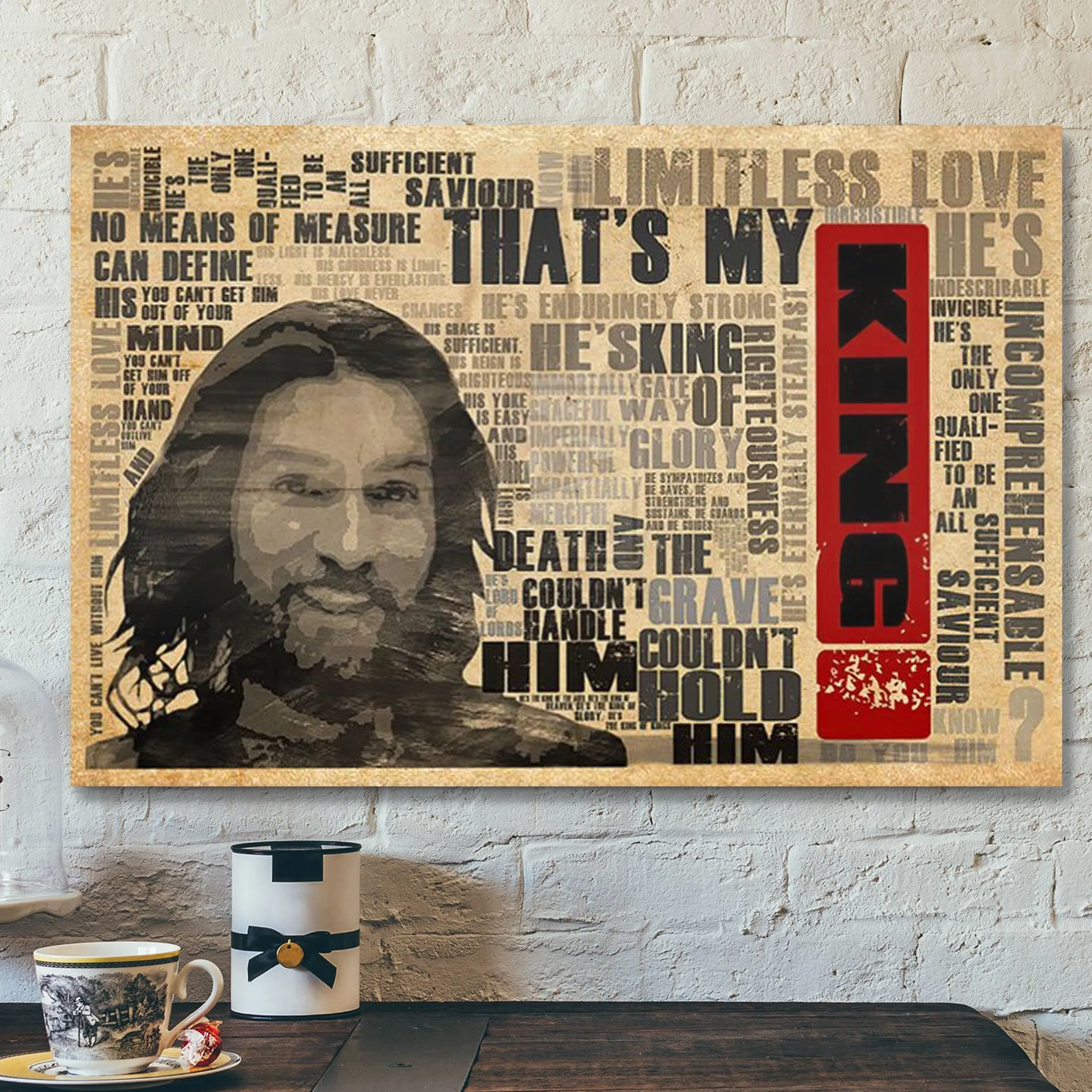 God Canvas - Bible Verse Canvas - Unique Christian Canvas - That Is My King - Scripture Canvas - Ciaocustom