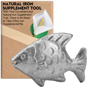 Godboat Iron Fish Cooking Tool to Add Original Iron Supplement to Food and Water, Iron Supplement Tool for Iron Deficiency Vegetarians, Pregnant Women and Children