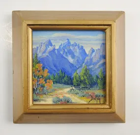 Grand Tetons Miniature Painting