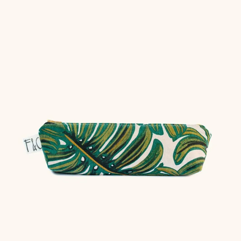 Grant Pencil Case in Monstera