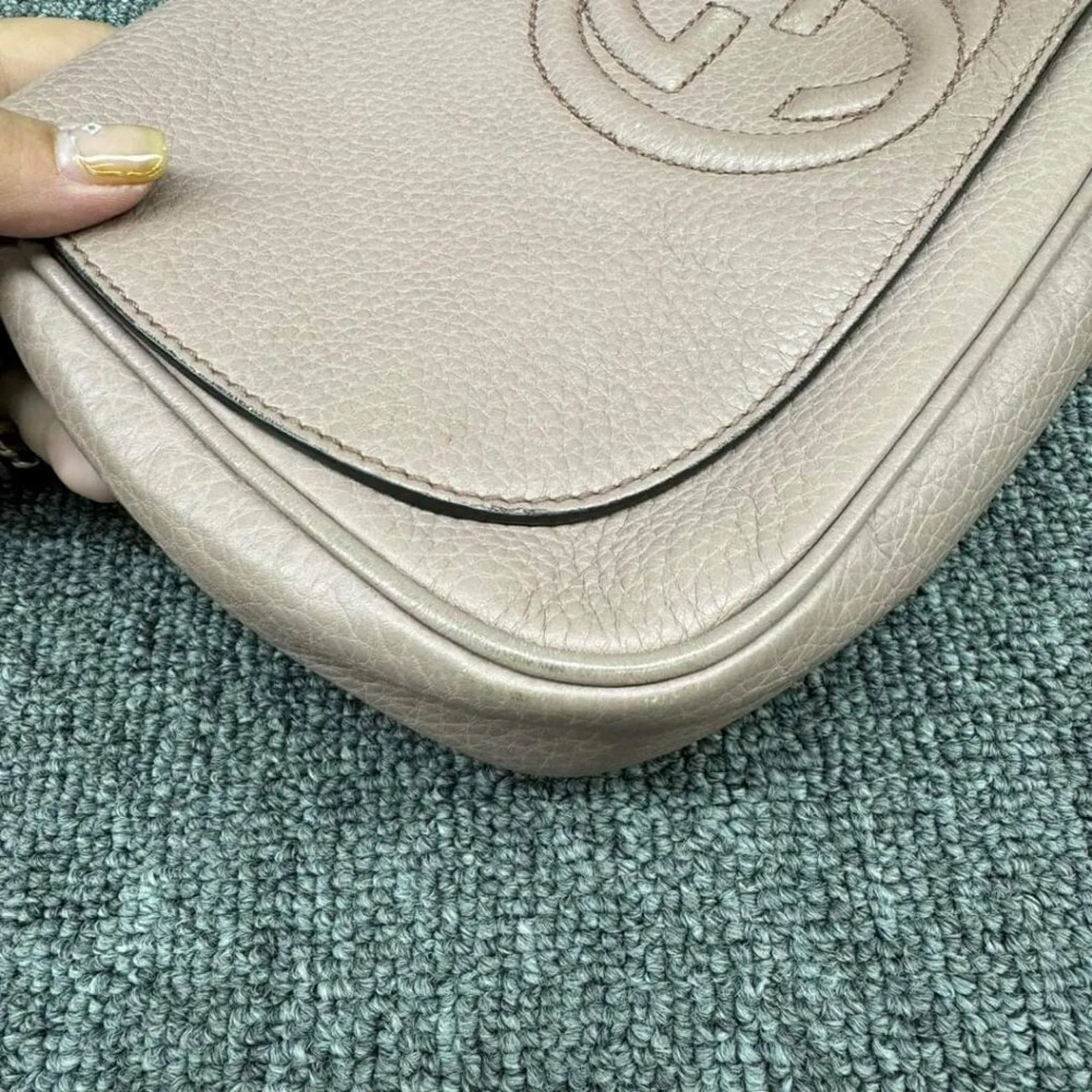 GUCCI Soho Leather Shoulder Bag