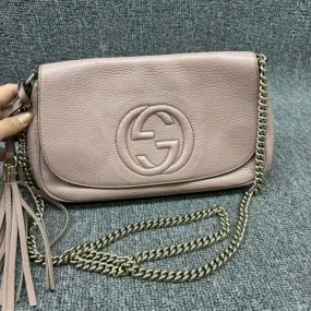 GUCCI Soho Leather Shoulder Bag