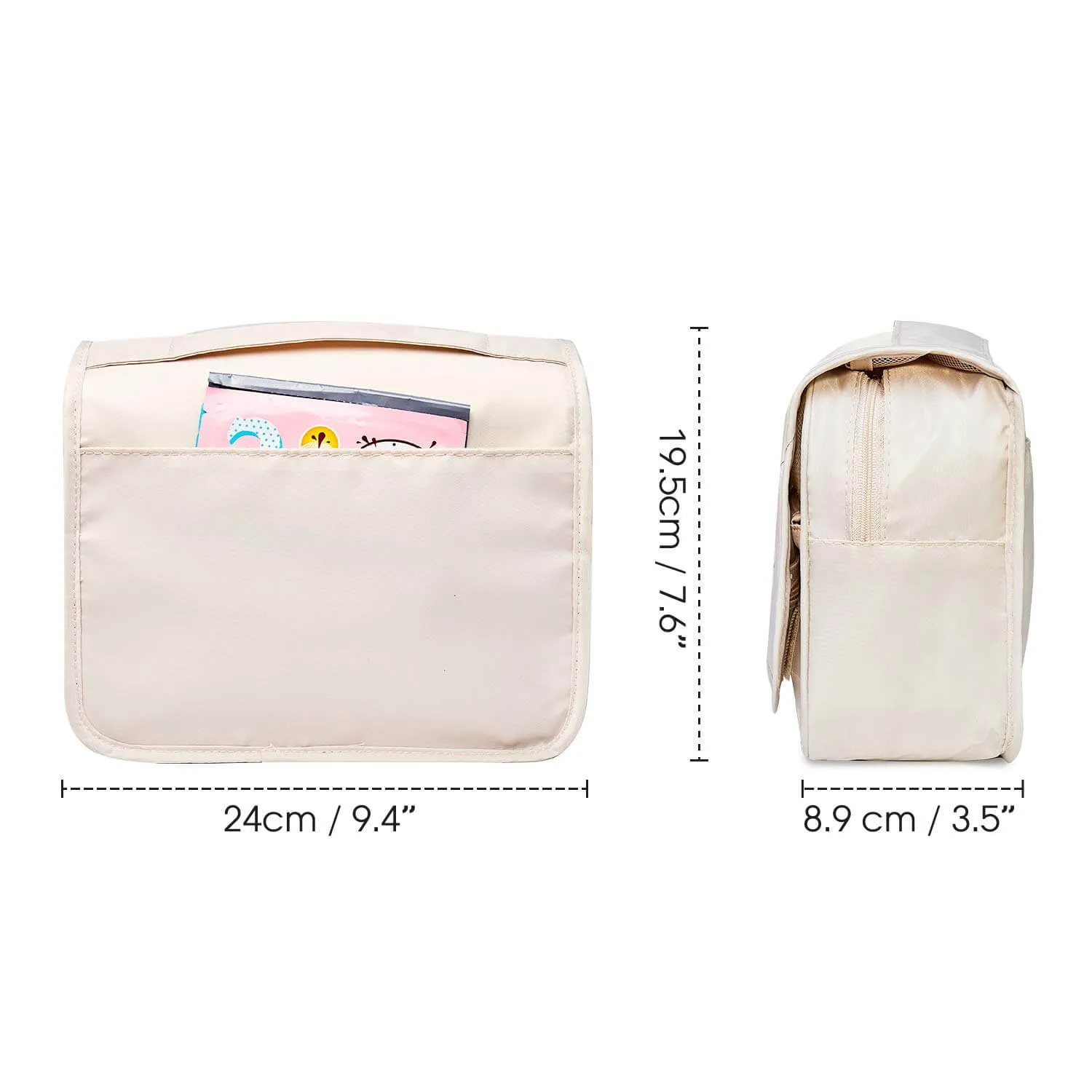 Hanging Travel Toiletry Make up Organizer Bag Pure Color