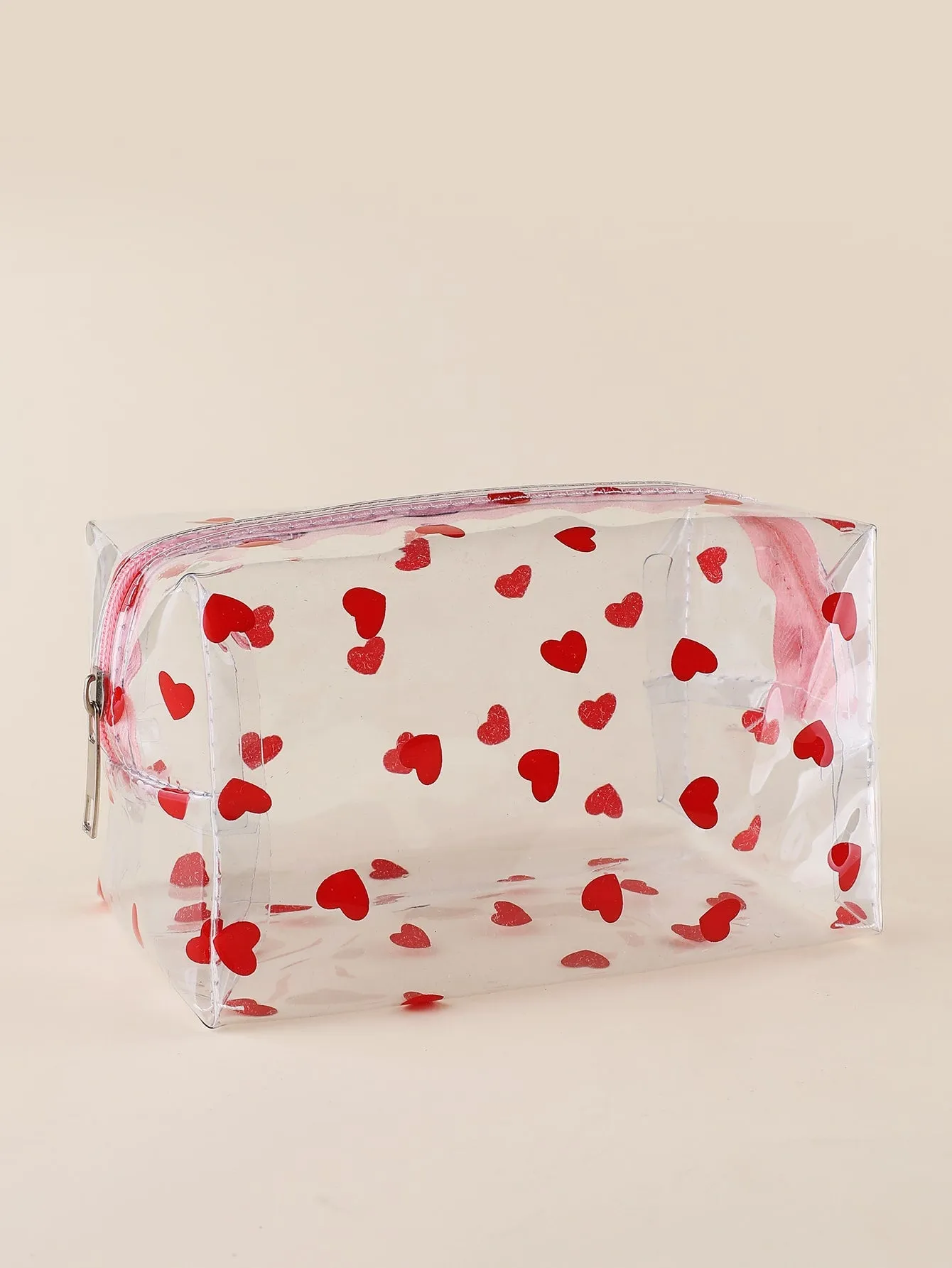 Heart Makeup Bag Clear Makeup Bag Cosmetic Organizer Toiletries Bag Makeup