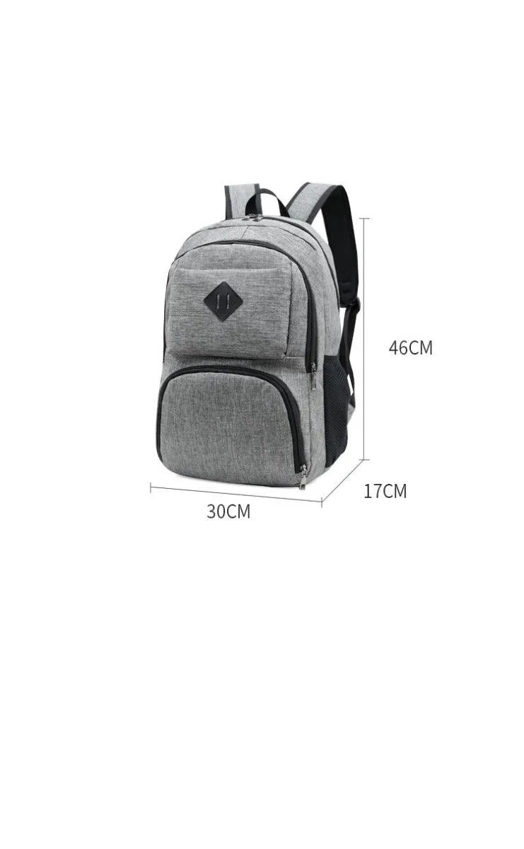 Hiking Canvas Large Capacity Backpack- Grey