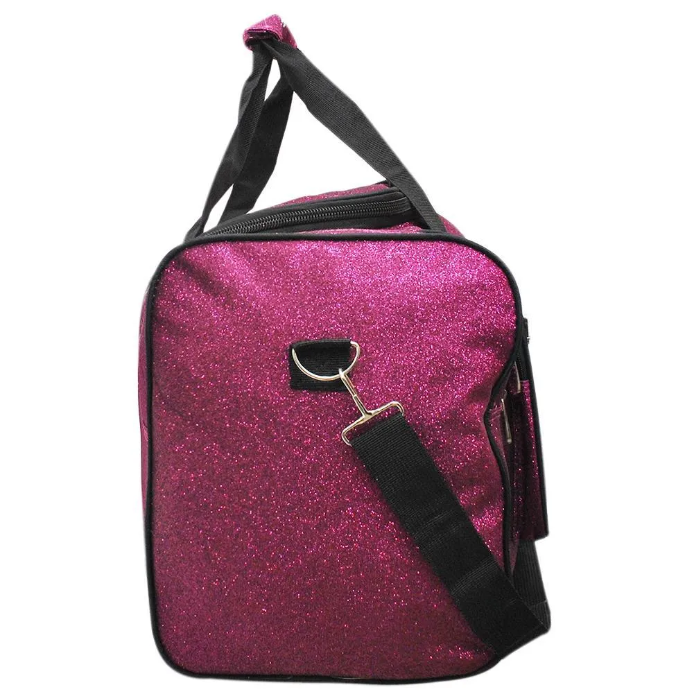 Hot Pink Glitter NGIL Canvas 23" Duffle Bag