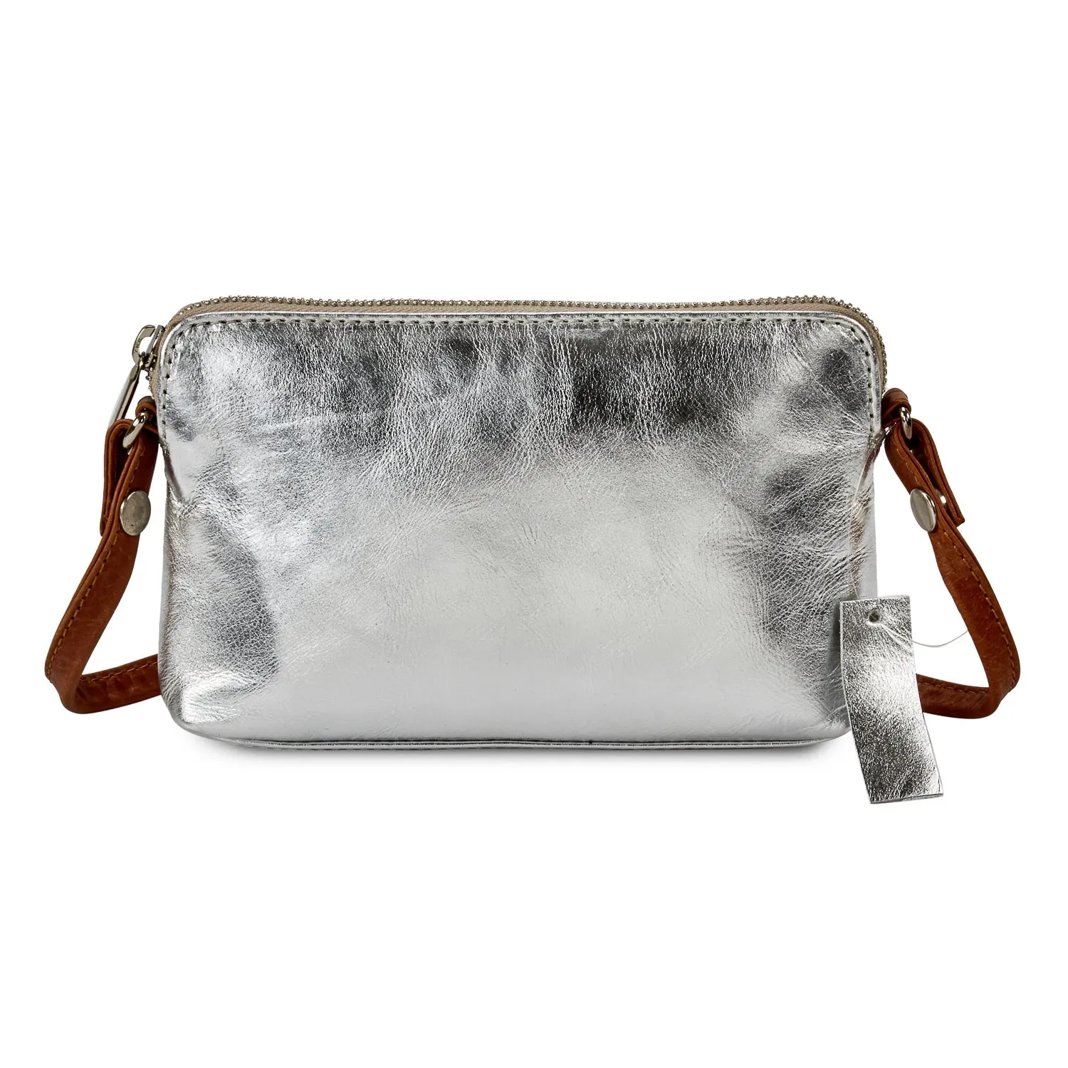 HYDESTYLE Metallic Magpie NEL Clutch Bag #LB87 Silver