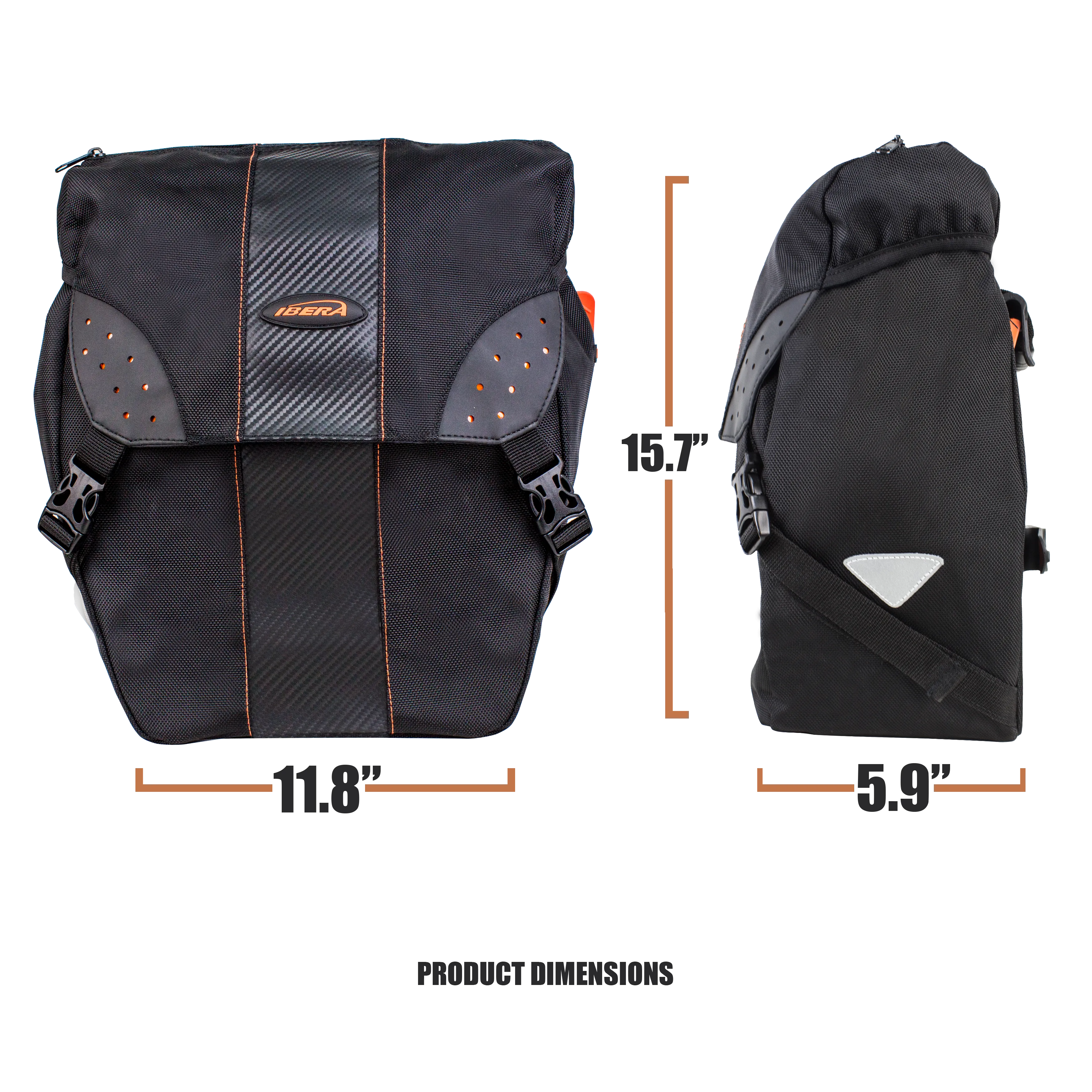 IBERA PakRak All Weather Bike Panniers | IB-BA9