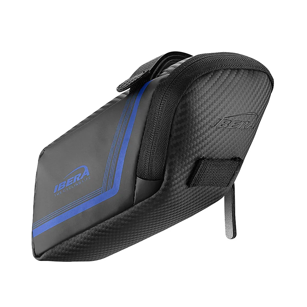 IBERA Strap-on Water-Resistant  Bike Saddle Bag |  IB-SB16-M