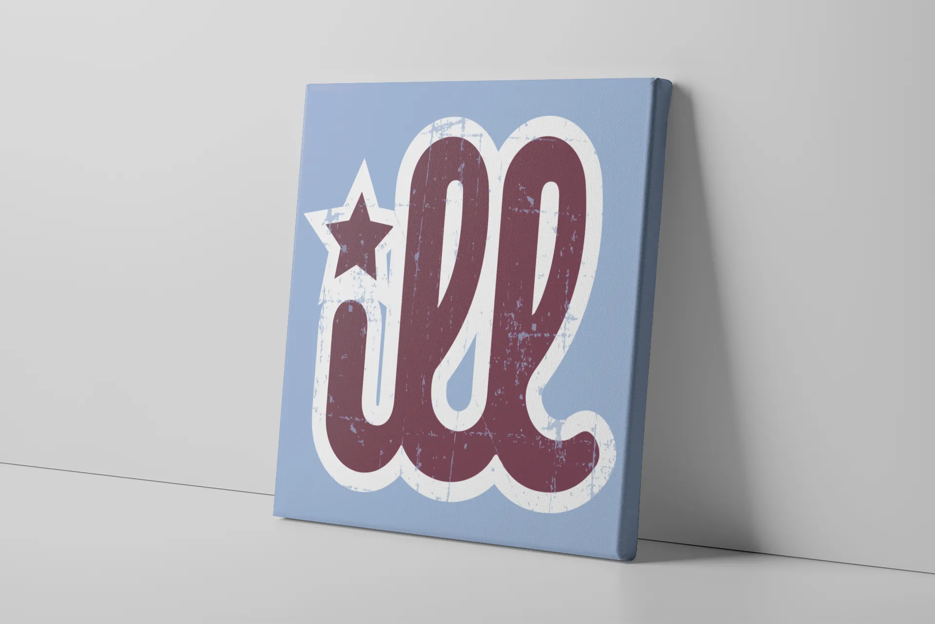 ILL Logo Canvas | ILL Logo Carolina Blue Wall Canvas