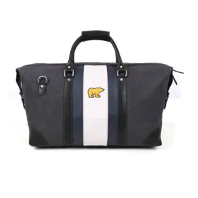 Jack Nicklaus Canvas Striped Leather Duffel Bag