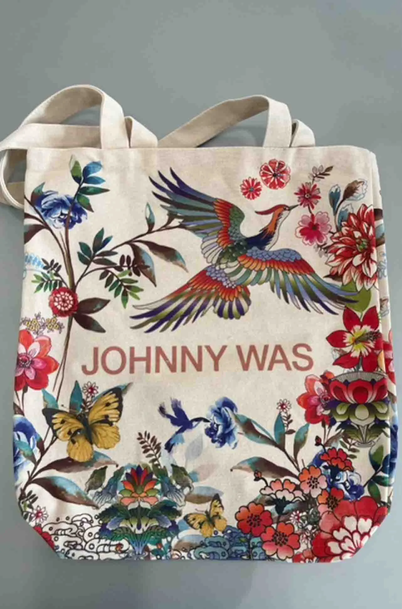 JOHNNY WAS - Canvas Tote Bag - FLORA & FAUNA