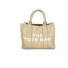 Khaki Canvas Tote Bag