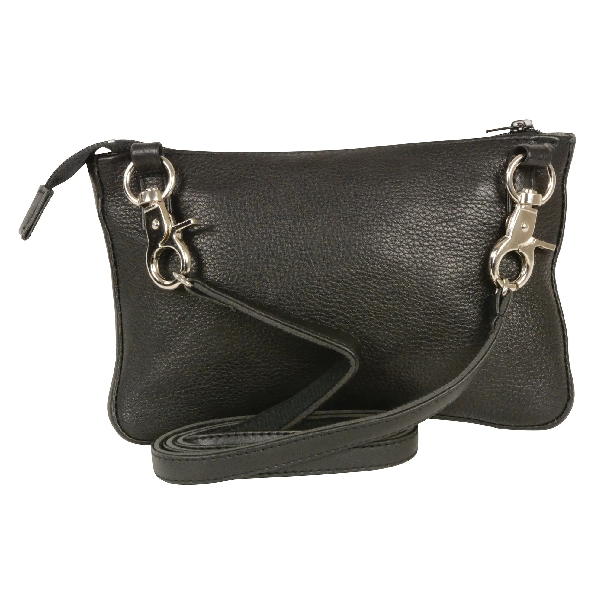 Ladies Zipper Closure Belt/Shoulder Bag