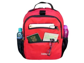 Laptop Backpack Commuter Cotton Red