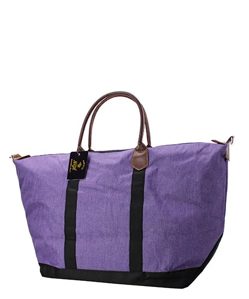 Large Canvas Travel Tote Bag