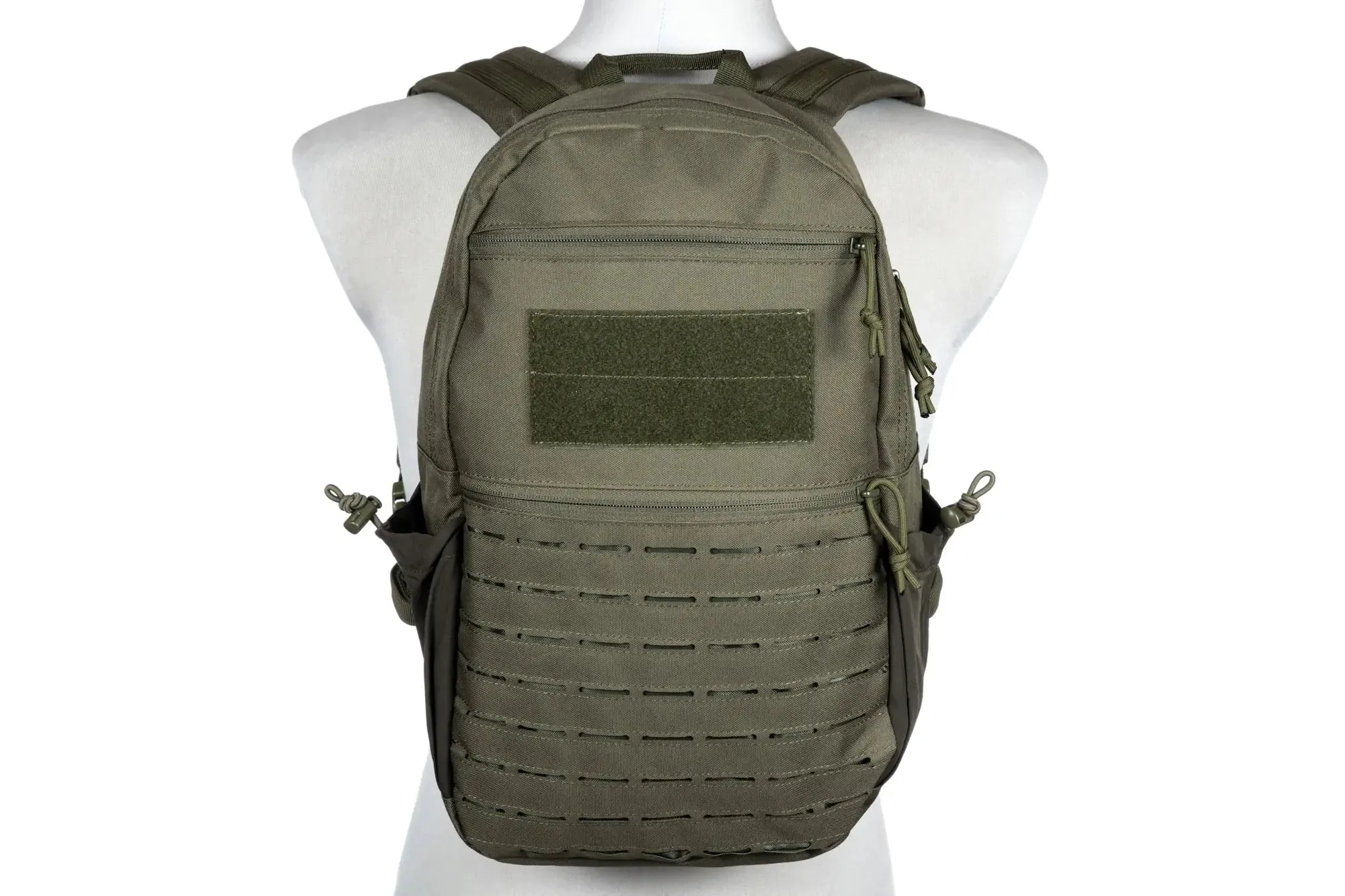 Laser cut light weight backpack - olive