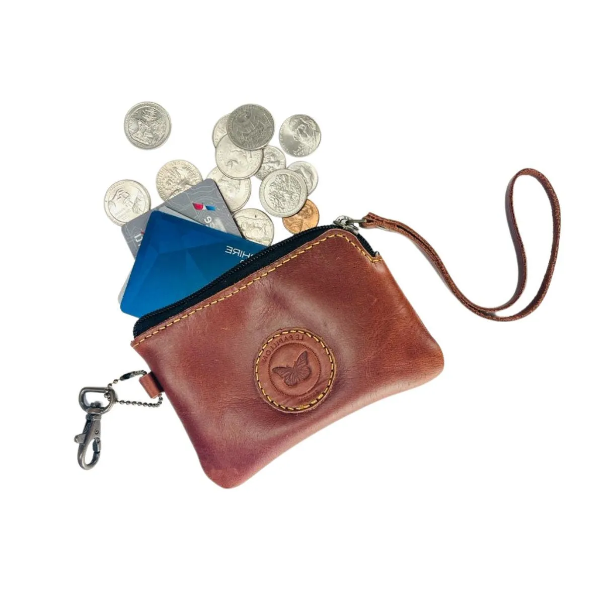 Leather Coin Wristlet