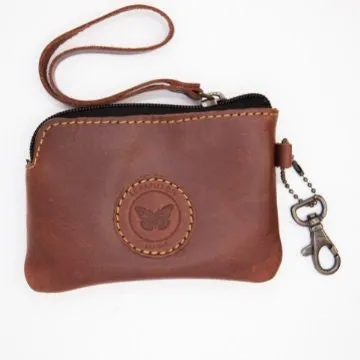 Leather Coin Wristlet