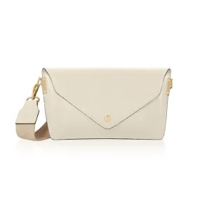 Leather Crossbody Mini Bag Cream